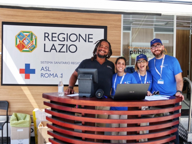 Staff sanitario Camper della Salute