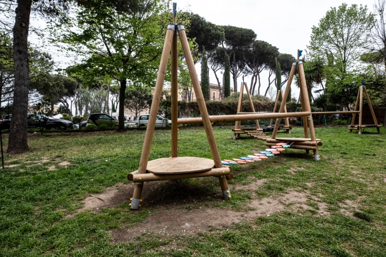 spazio giochi del Parco di Santa Maria della Pietà