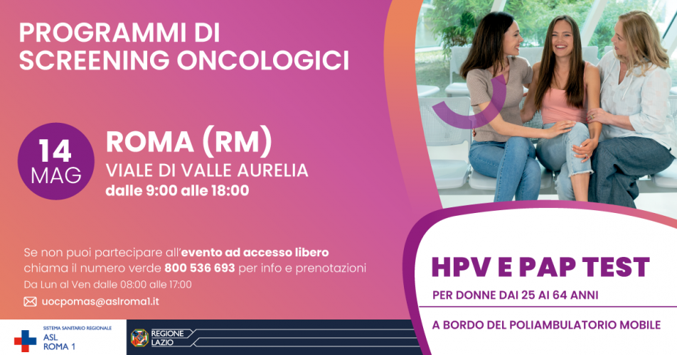 14 maggio Giornata per la prevenzione oncologica a Valle Aurelia_2