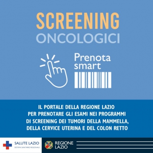 Prenota Smart: dal 25 maggio prenotazione online Screening Oncologici