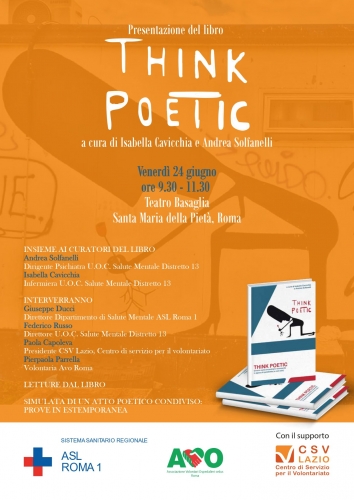 24 giugno presentazione del libro Think Poetic