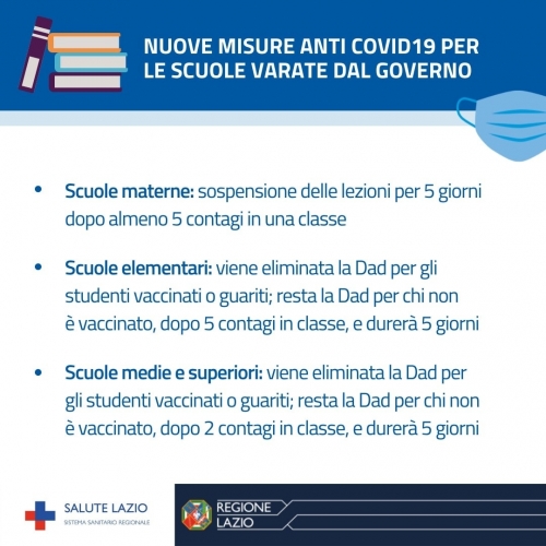 Nuove disposizioni su Green Pass e Scuole (dl 5/2022)