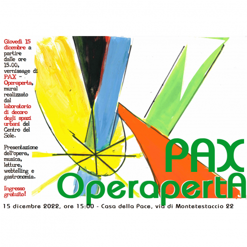 Locandina inaugurazione PAX – OperapertA