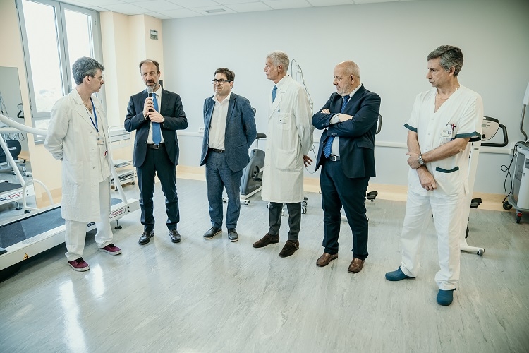 Un momento dell'inaugurazione del Reparto di Medicina Riabilitativa