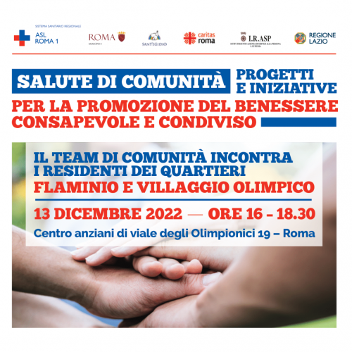 13 dicembre incontro Salute di Comunità
