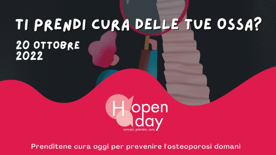 20 ottobre Giornata Mondiale dell’Osteoporosi: (H)-Open Day al Nuovo Regina Margherita