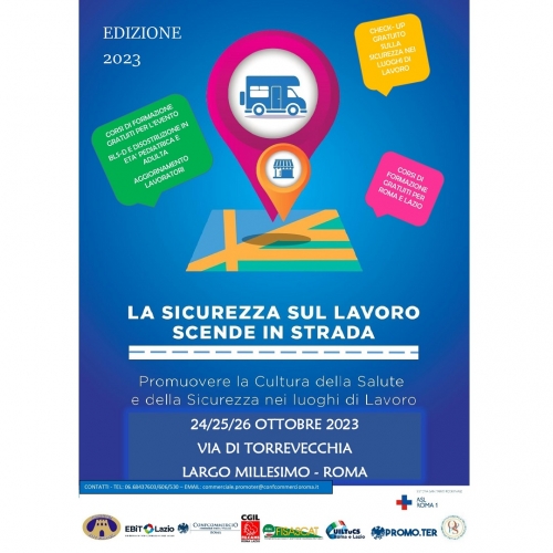 Locandina "La salute scende in strada"