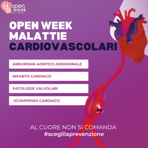 29 settembre (H)-Open Week Malattie Cardiovascolari al PO San Filippo Neri