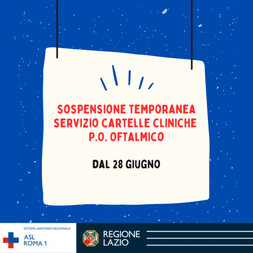 Cartelle cliniche P.O. Oftalmico