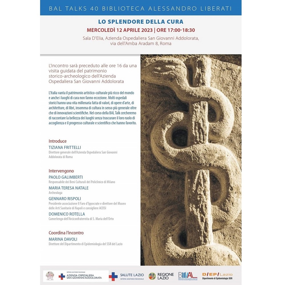 12 aprile BAL Talks n. 40 - Lo Splendore della Cura