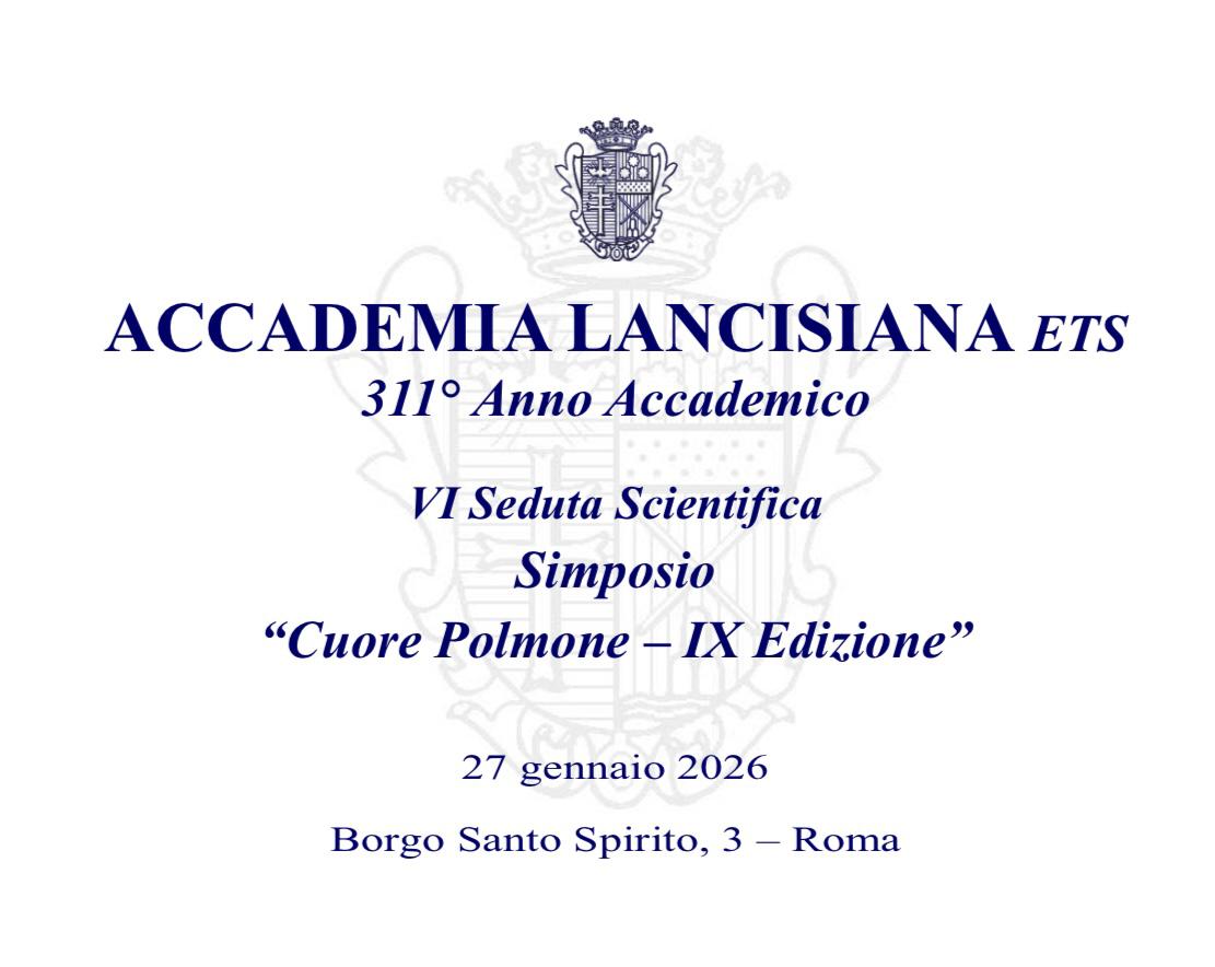 Accademia Lancisiana Simposio "Cuore Polmone - IX Edizione"