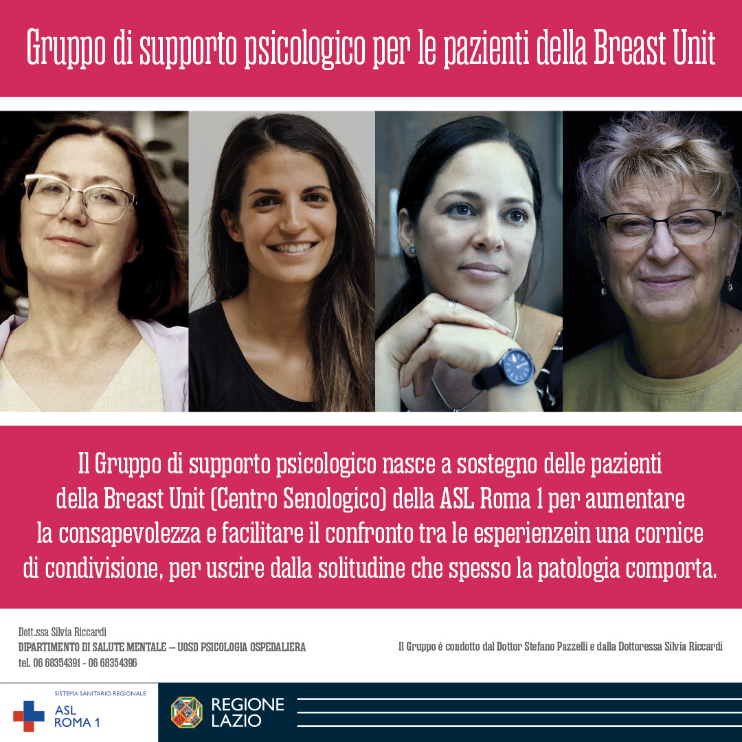 Gruppo di supporto psicologico per le pazienti della Breast Unit