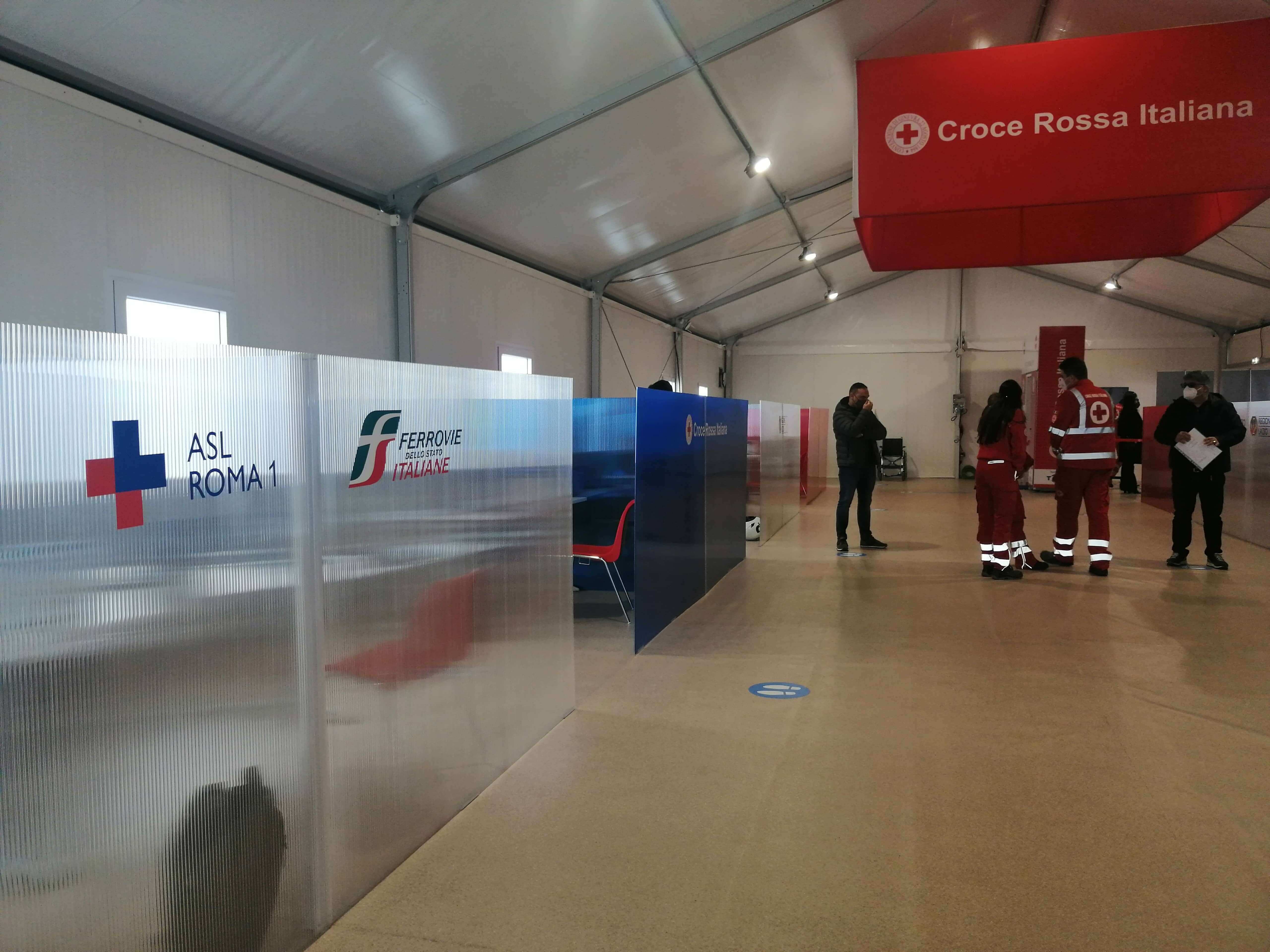 Vaccinazione anti-Covid 19: inaugurato il nuovo hub vaccinale alla stazione Termini