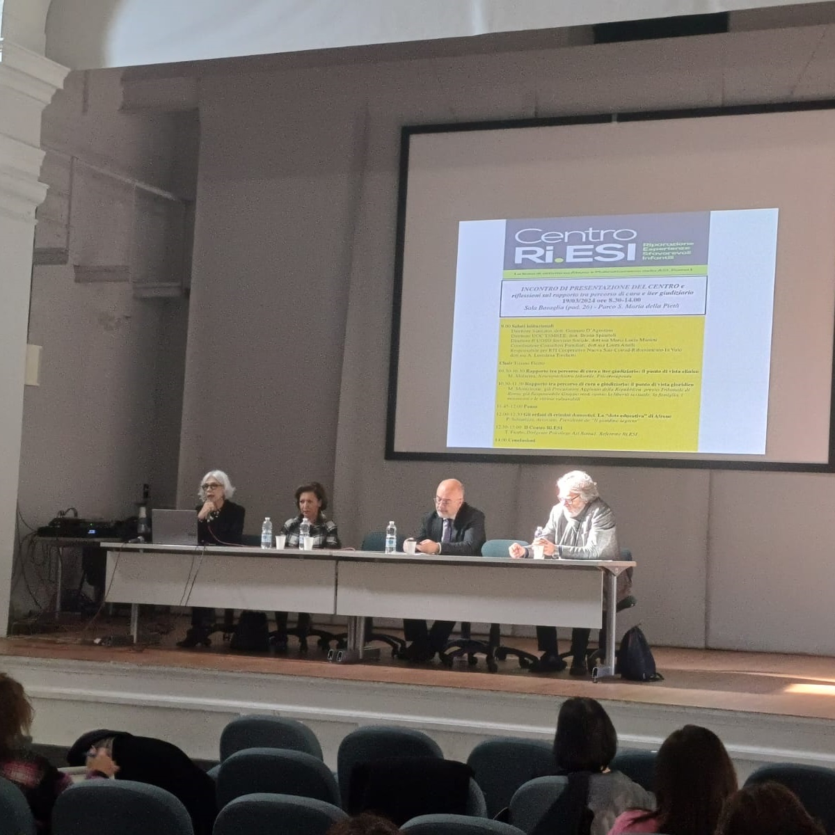 19 marzo Presentazione del Centro Ri.ESI a Forze dell’Ordine, personale dei Servizi Sociali Municipali e Centri Famiglia e operatori del Terzo Settore