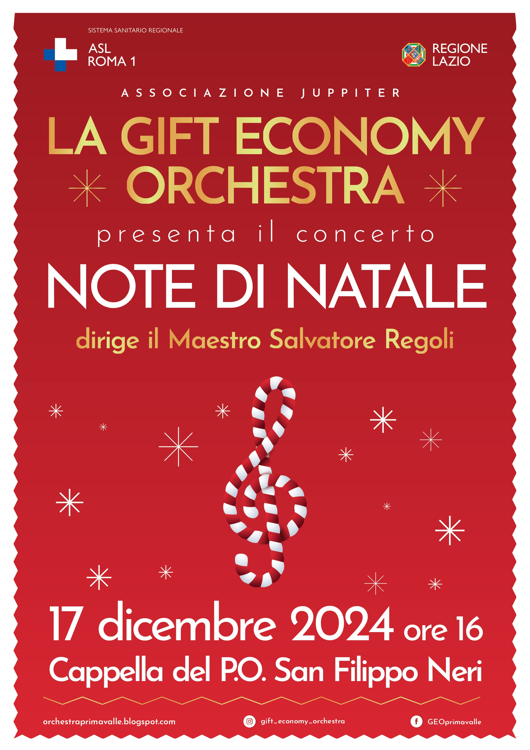 17 dicembre Concerto “Note di Natale” della GEO Orchestra al San Filippo Neri
