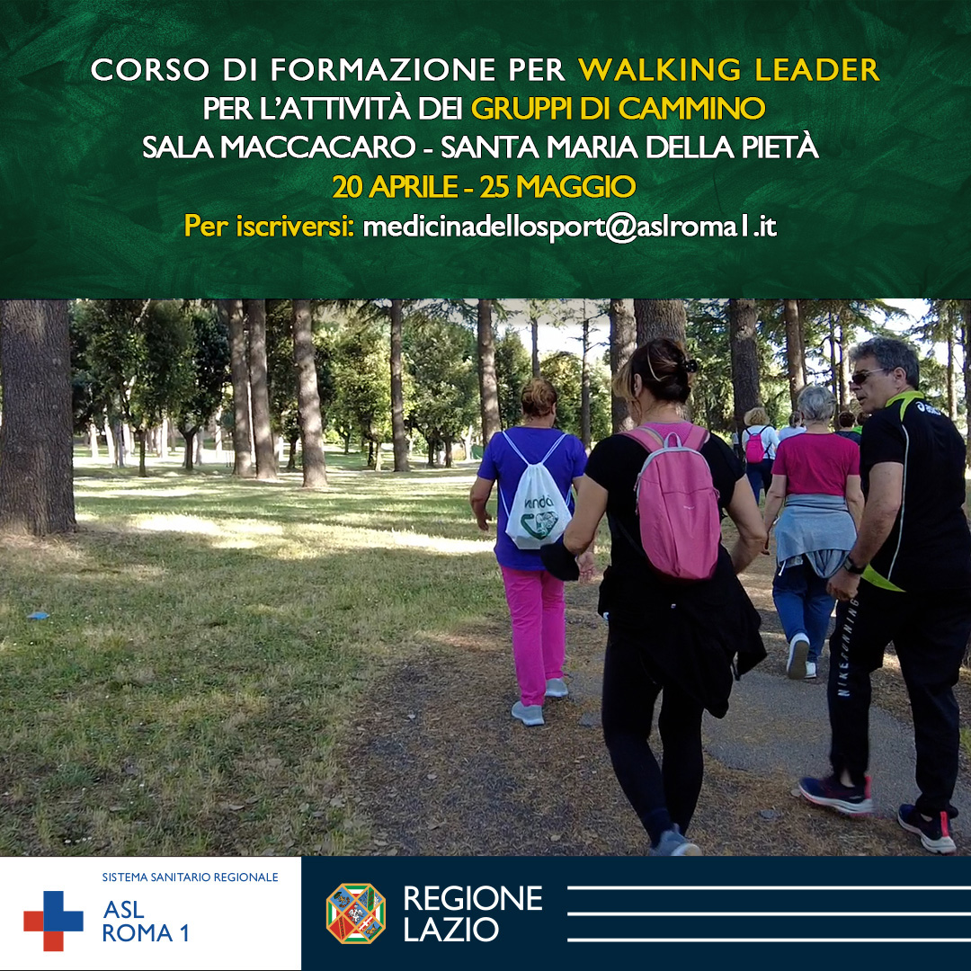 Gruppi di cammino, il 20 aprile inizia il corso di formazione per “Walking Leader”