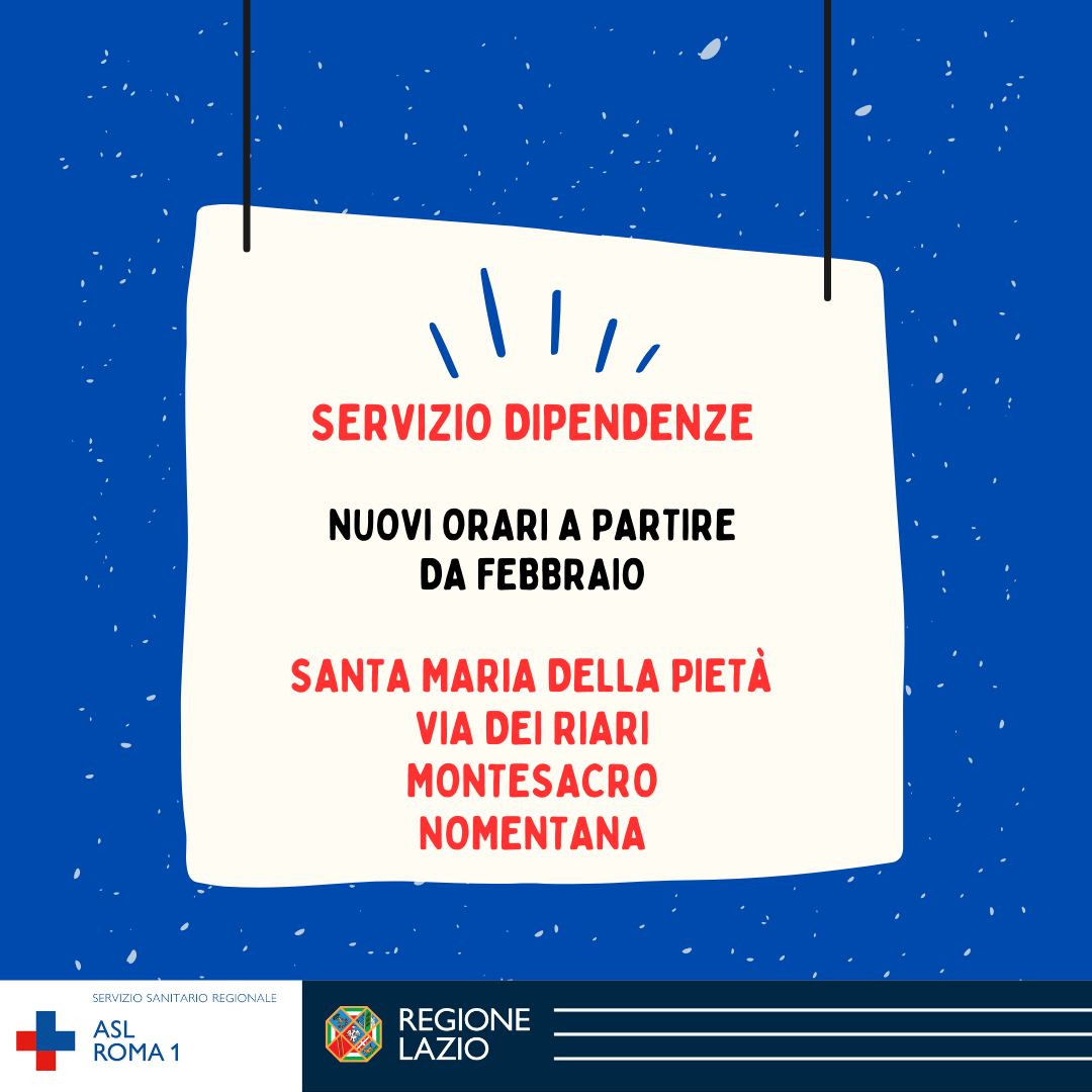 Servizio Dipendenze (SerD) e Centri Antifumo: nuovi orari a partire da febbraio