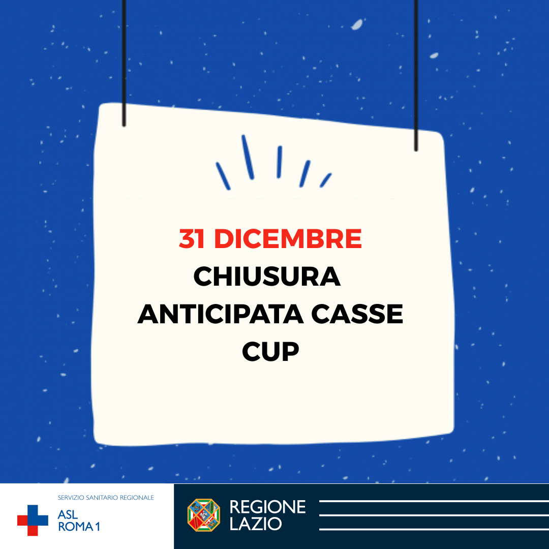 31 dicembre 2026 chiusura anticipata casse CUP