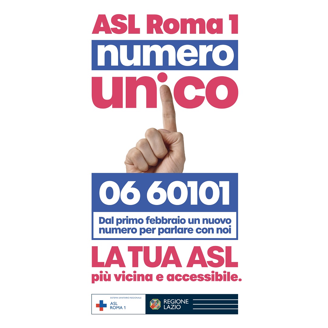 1° febbraio Attivazione del nuovo centralino unico della ASL Roma 1