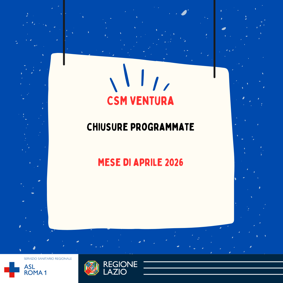 CSM Ventura: le chiusure programmate nel mese di aprile