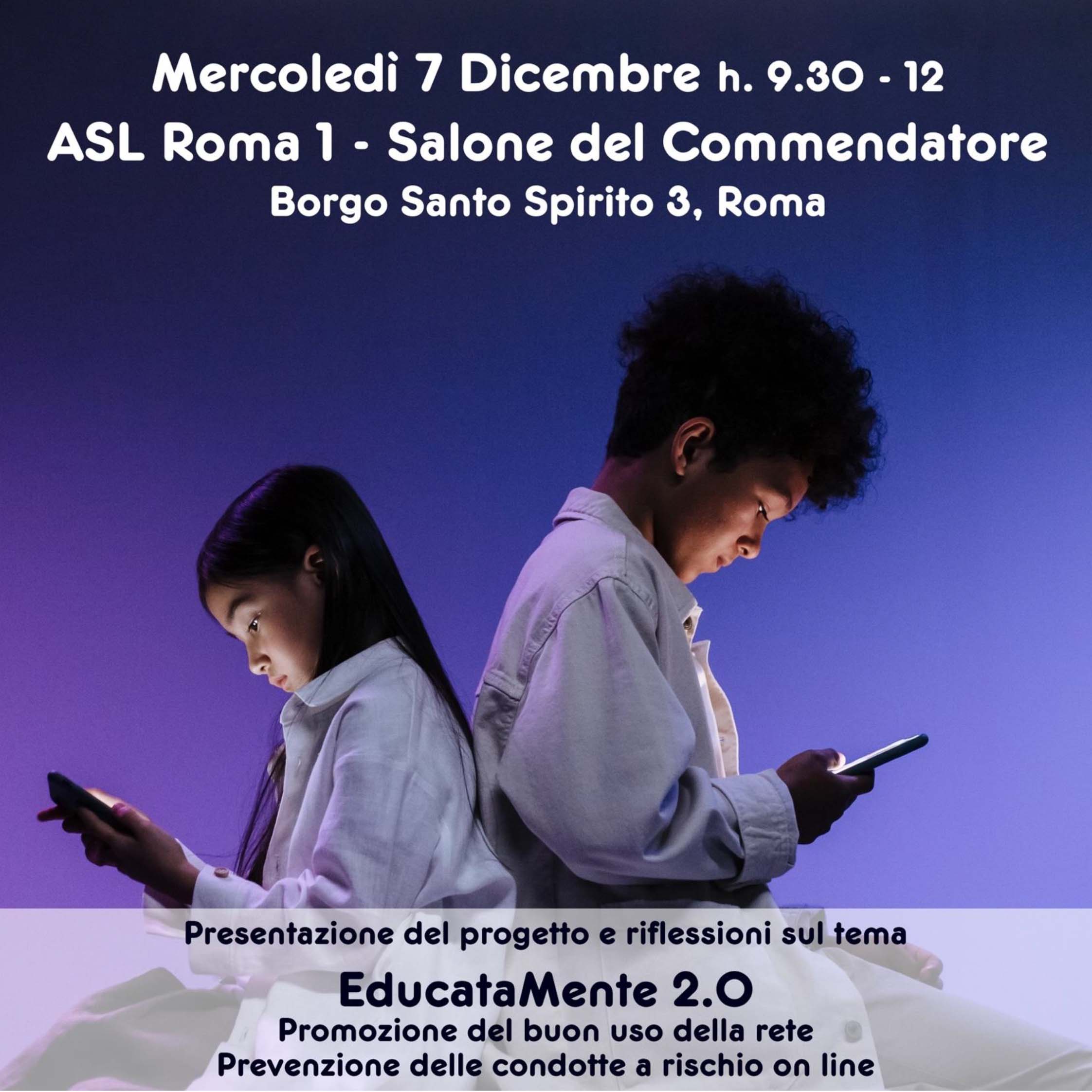 Il 7 dicembre la presentazione del progetto “EducataMente 2.0” al Salone del Commendatore