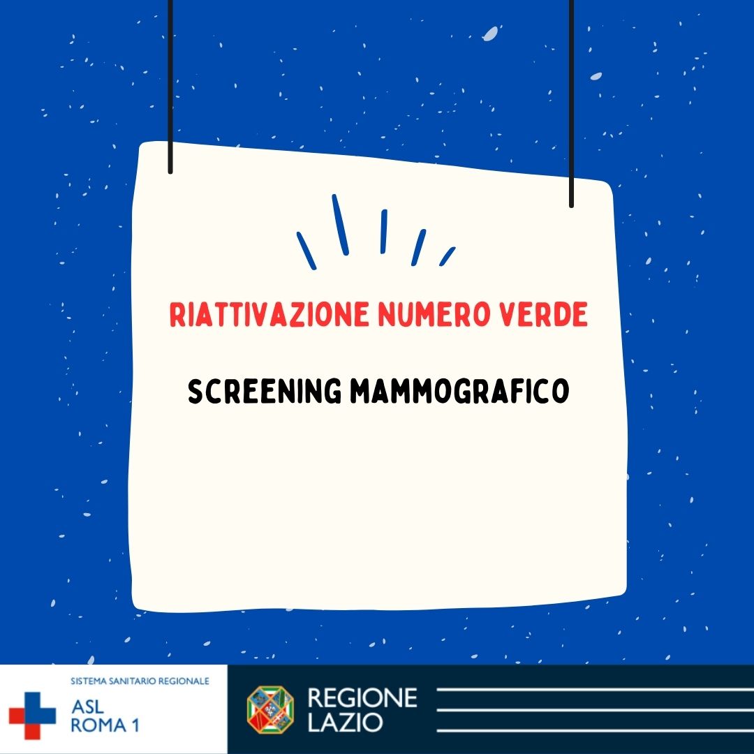 Riattivazione numero verde screening mammografico