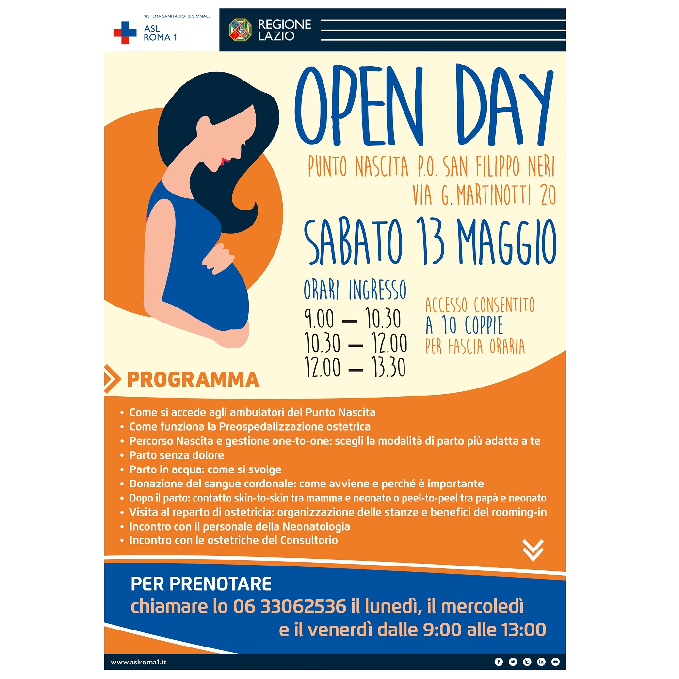 13 maggio Open Day Punto Nascita al San Filippo Neri