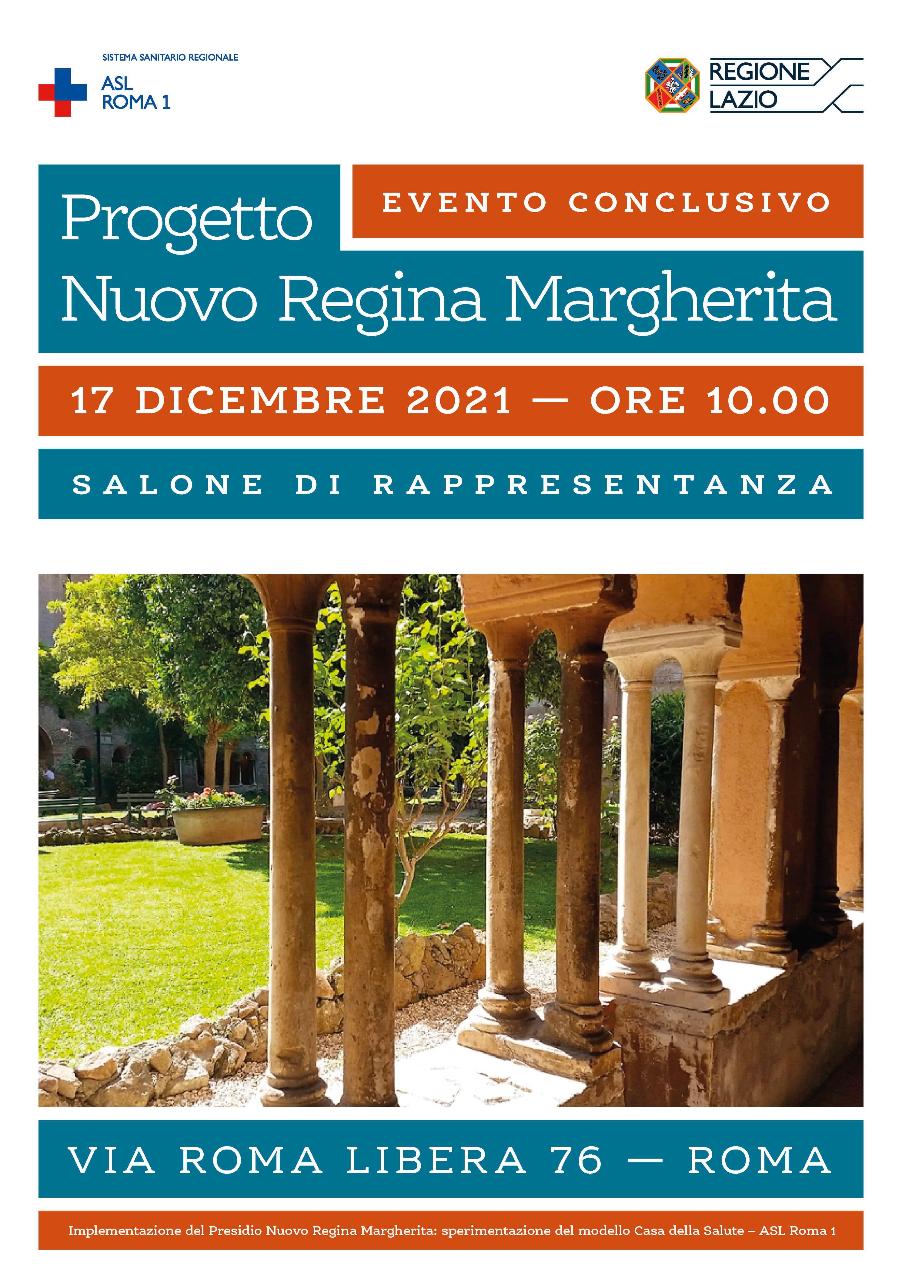 17 dicembre Evento conclusivo Progetto Implementazione Nuovo Regina Margherita