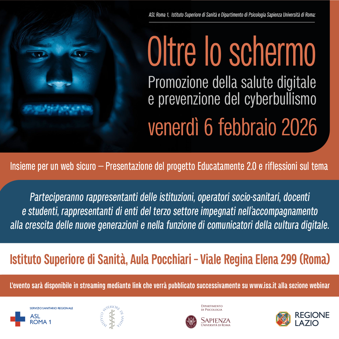 Venerdì 6 febbraio convegno “OLTRE LO SCHERMO: Insieme per un web sicuro”