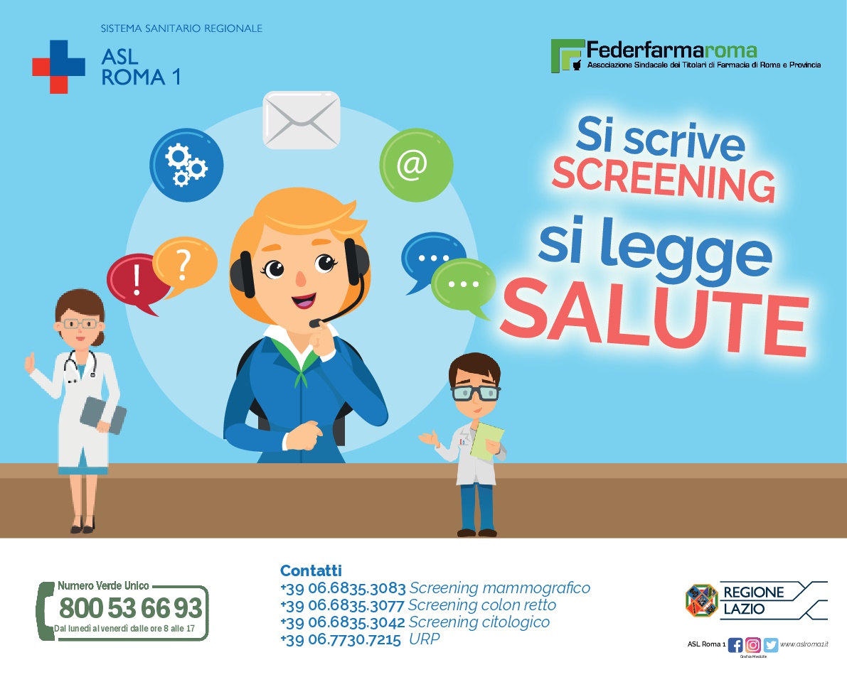 Si scrive screening, si legge salute. Al via la campagna di prevenzione percorsi di screening