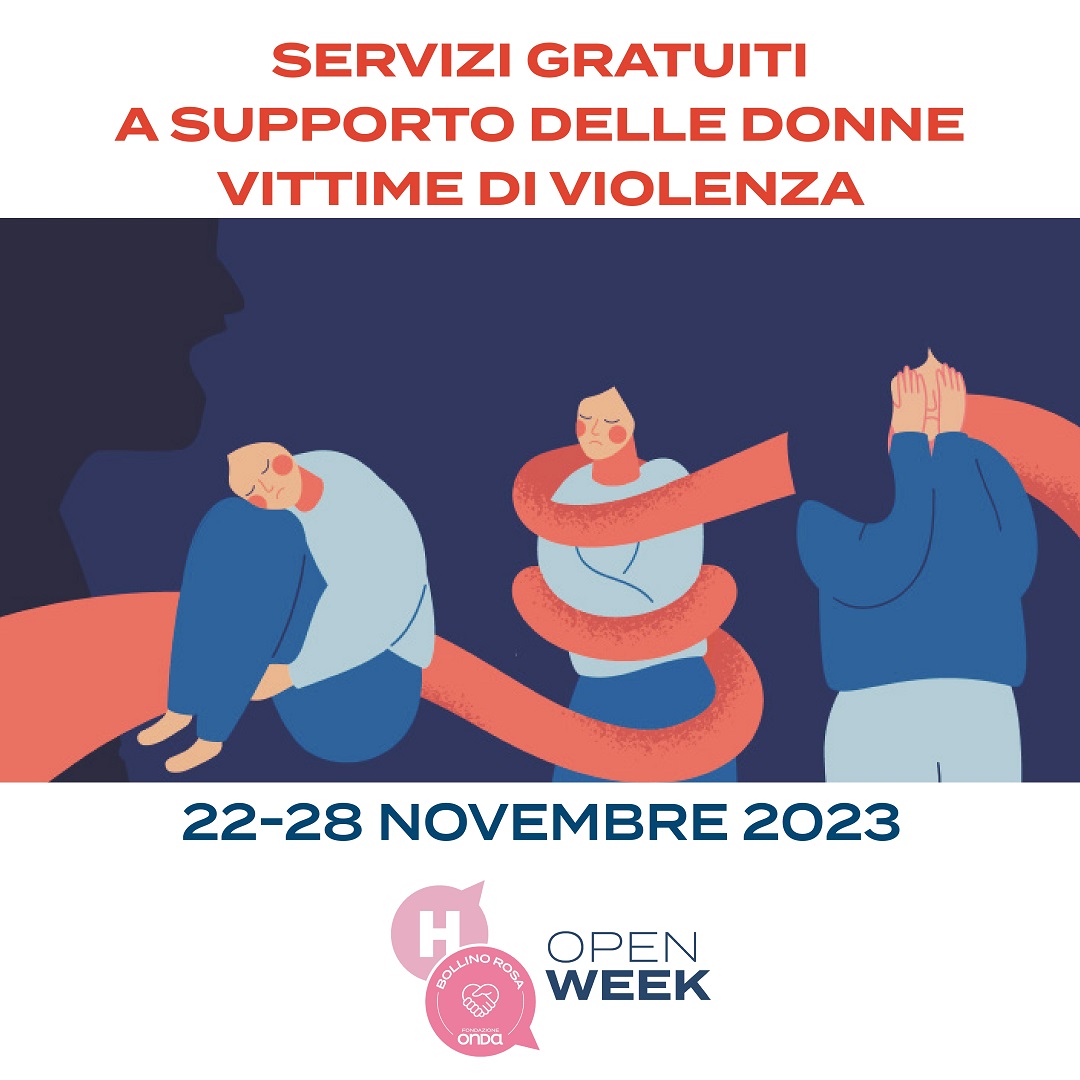 22-24 novembre (H)-Open Week contro la Violenza sulla Donna, le iniziative della ASL Roma 1