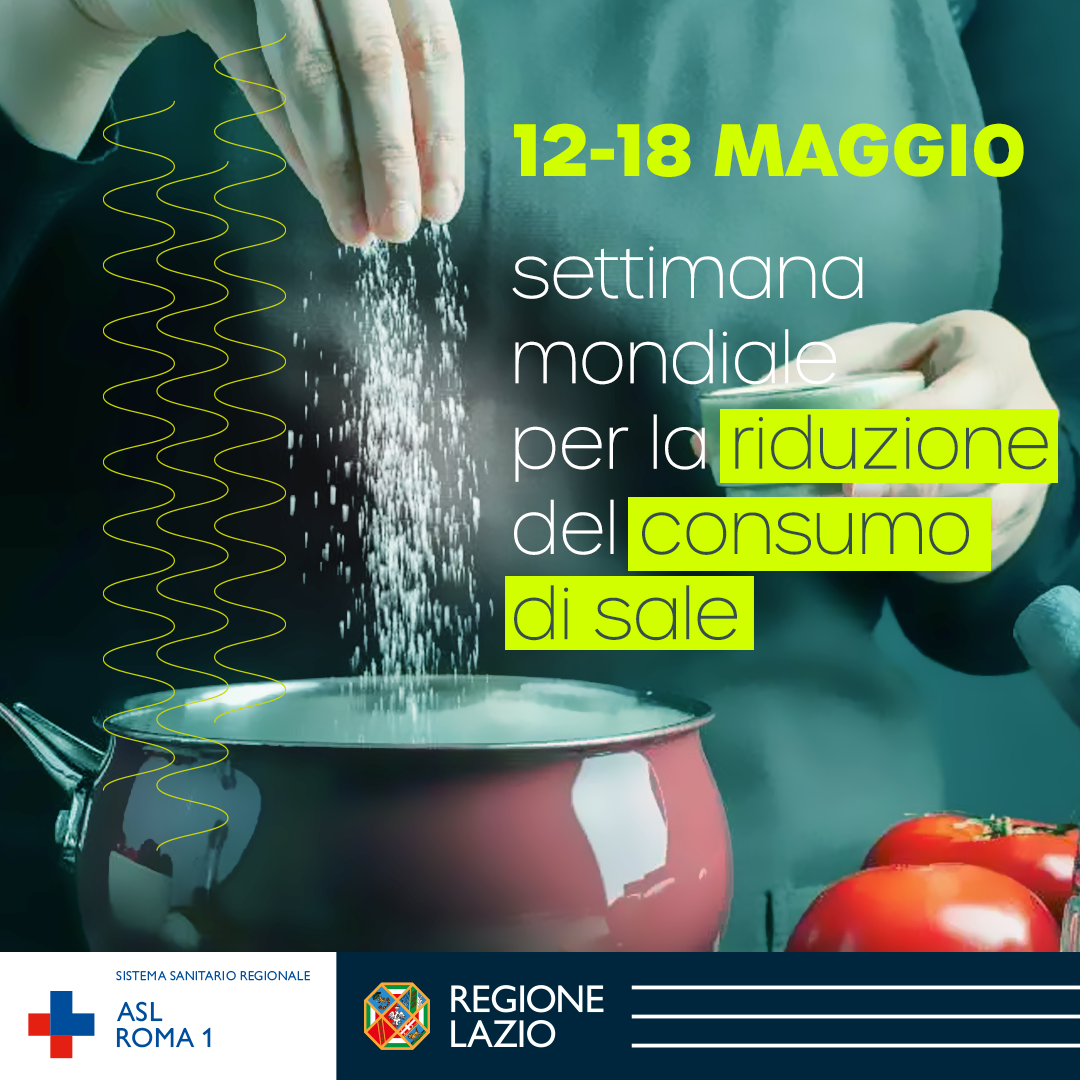12-18 maggio Settimana mondiale per la riduzione del consumo di sale