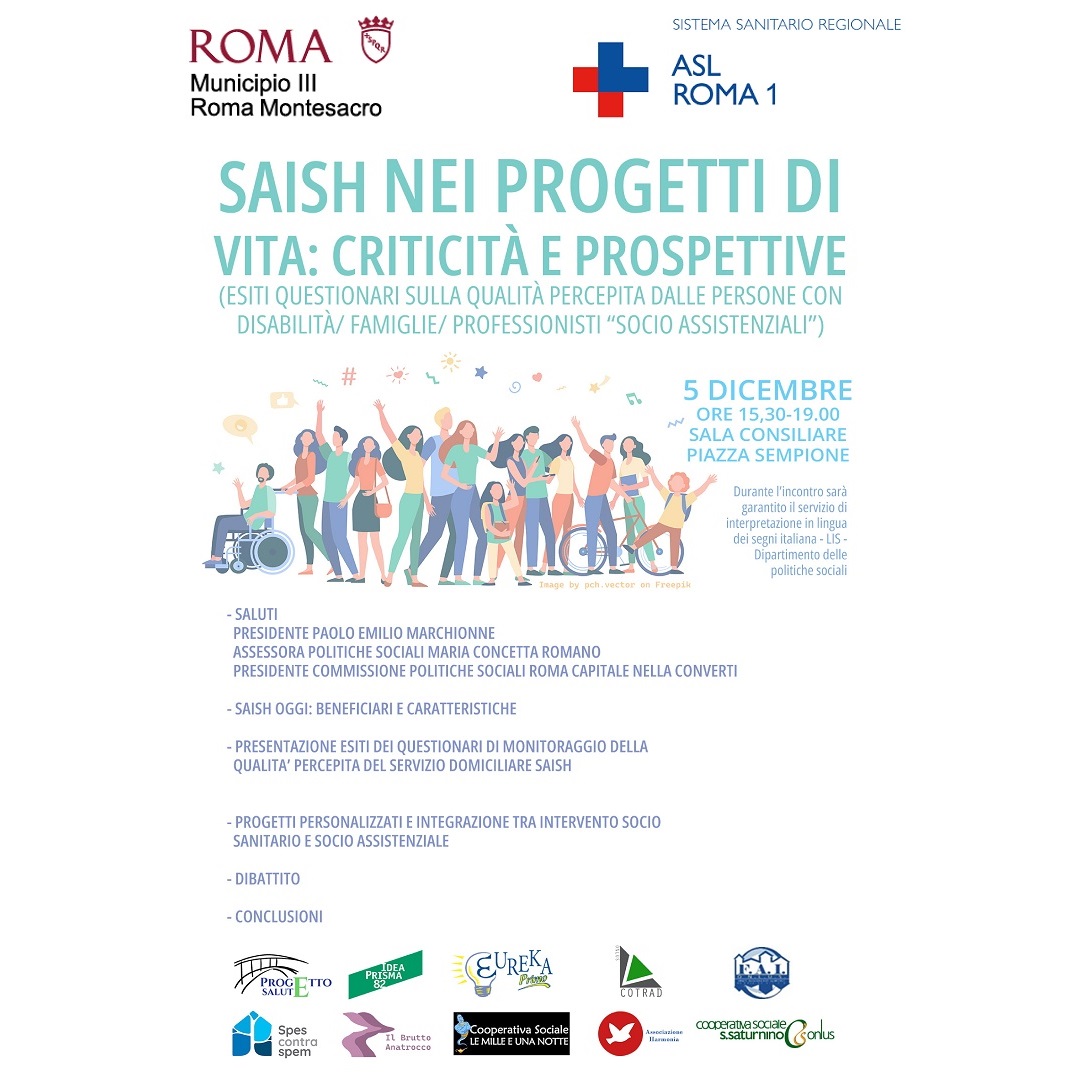 5 dicembre Incontro “SAISH nei progetti di vita: criticità e prospettive”