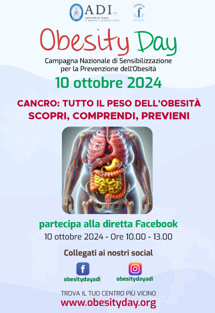 10 ottobre Obesity Day, appuntamento con la prevenzione al San Filippo Neri e Casa della Salute Prati-Trionfale