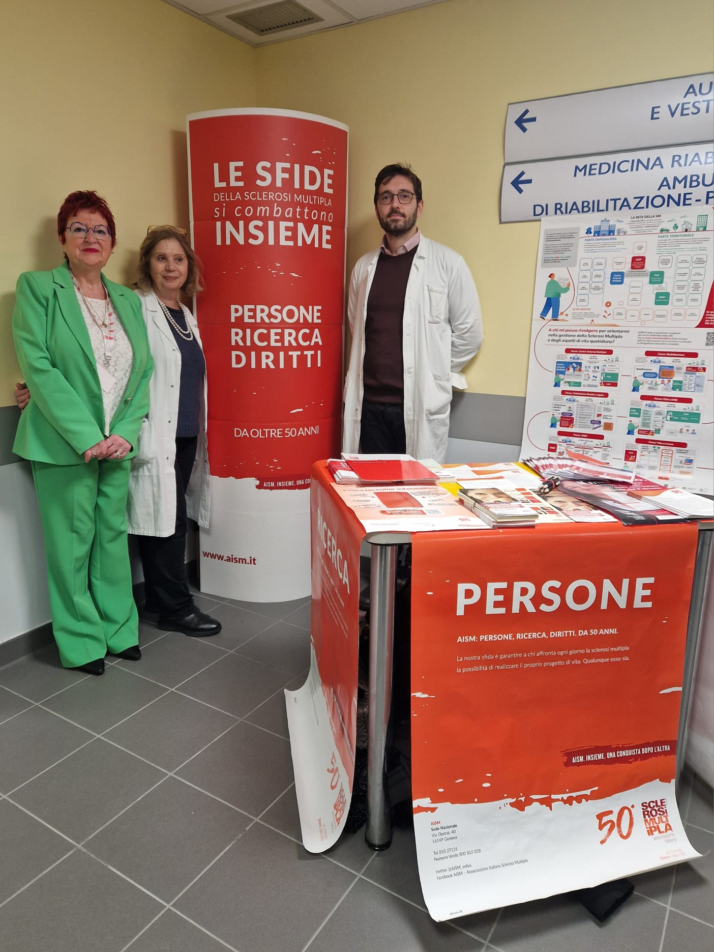 Infopoint AISM, al San Filippo Neri un punto di riferimento concreto per le persone con Sclerosi Multipla e i loro familiari