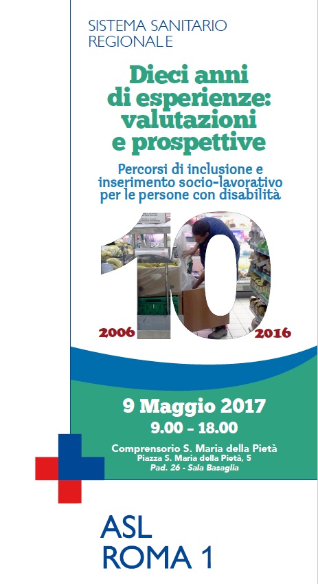 "Dieci anni di esperienze: valutazioni e prospettive": appuntamento il 9 maggio