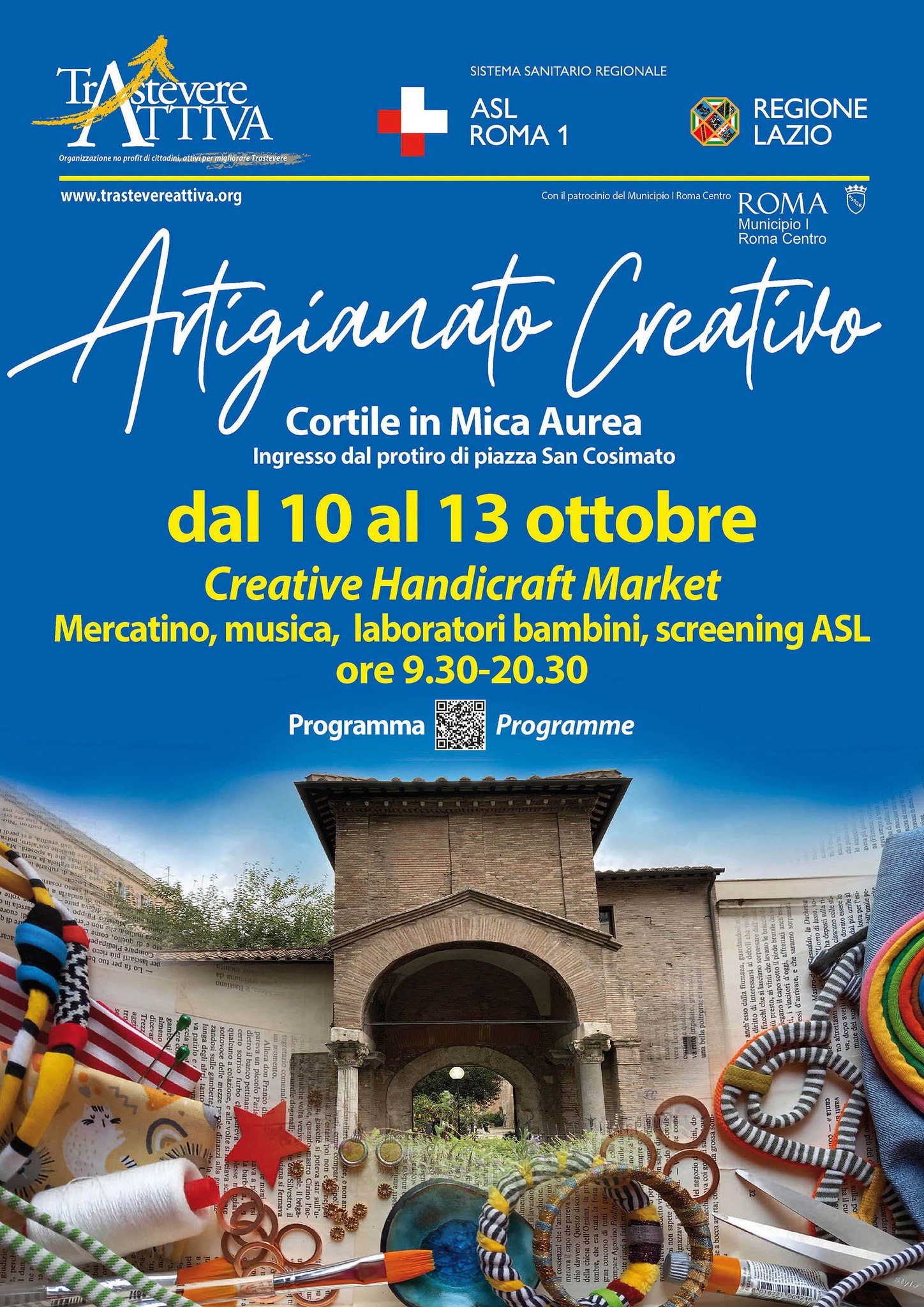 10 - 13 ottobre Artigianato Creativo in Mica Aurea