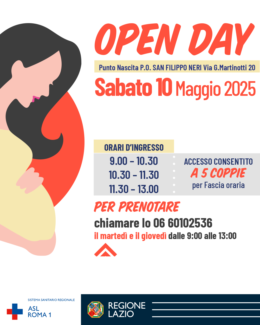 10 maggio Open Day Punto Nascita al P.O. San Filippo Neri