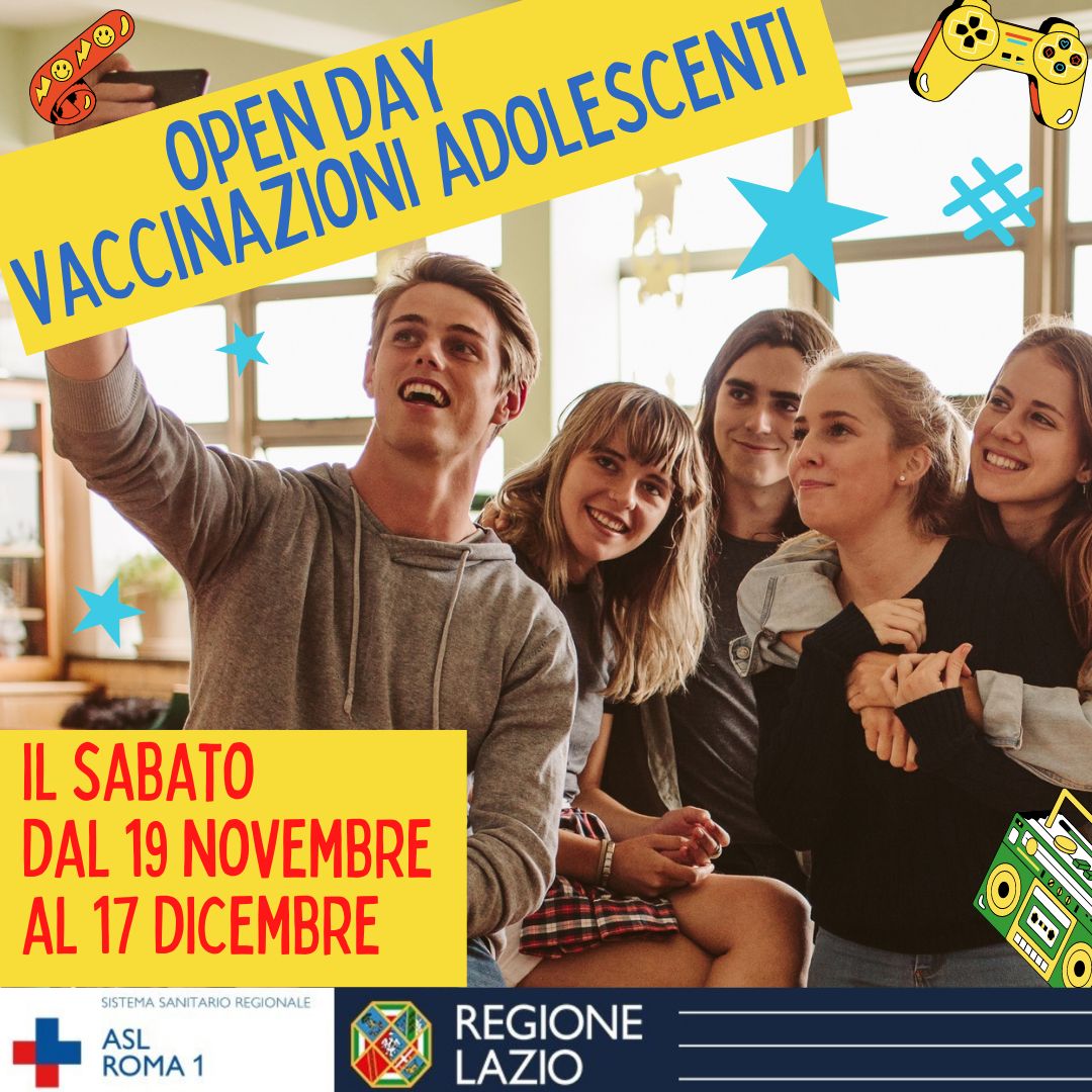 Open Day Vaccinazioni Adolescenti: il sabato accesso libero fino al 17 dicembre