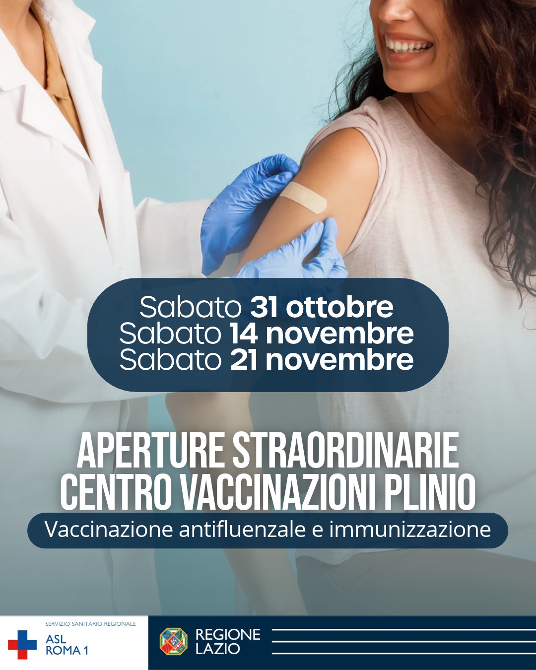 Vaccinazione antinfluenzale e immunizzazione, tre aperture straordinarie del Centro vaccinale di via Plinio (31 ottobre - 14 novembre - 21 novembre)