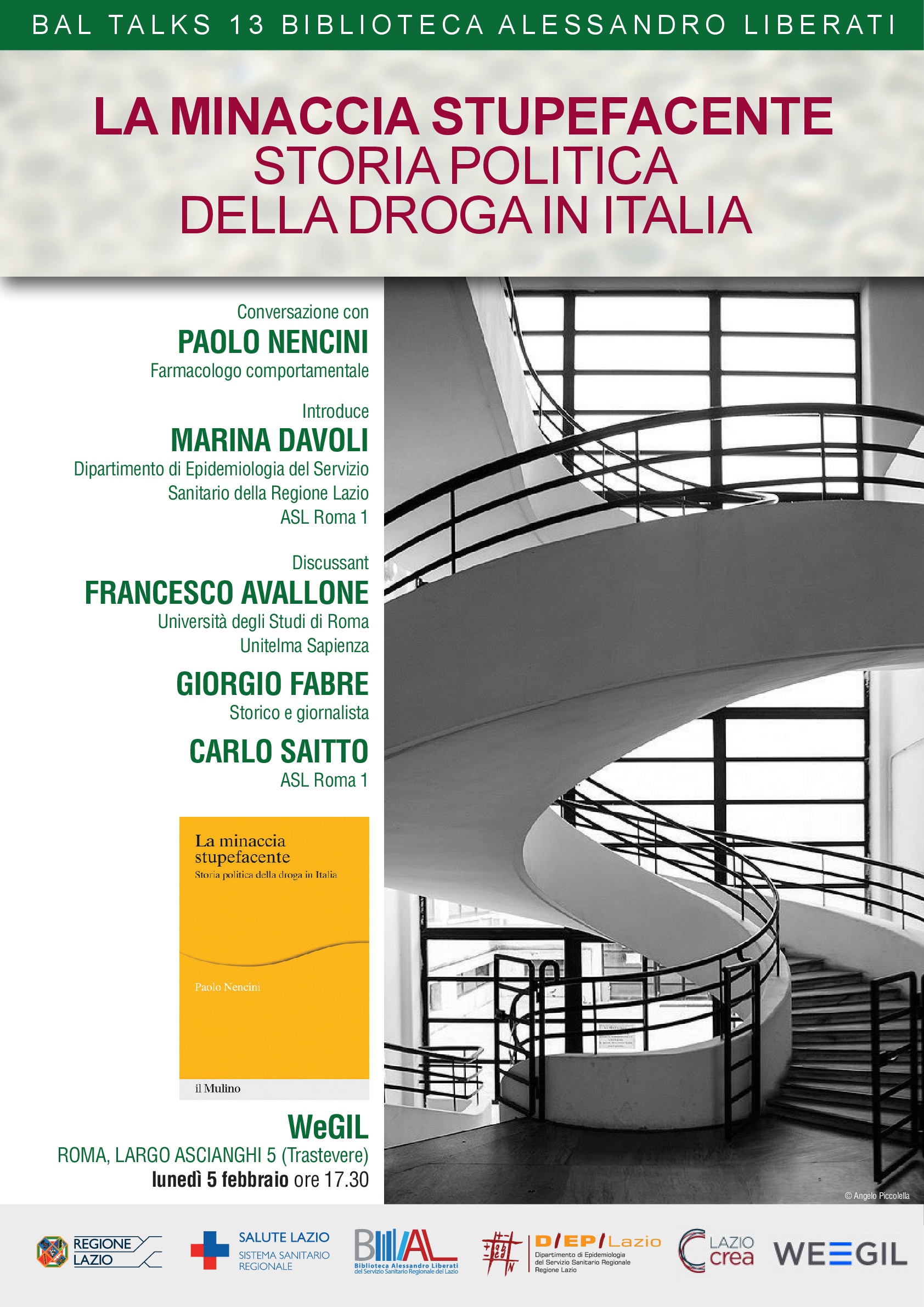 #savethedate BAL TALK13 "La minaccia stupefacente"