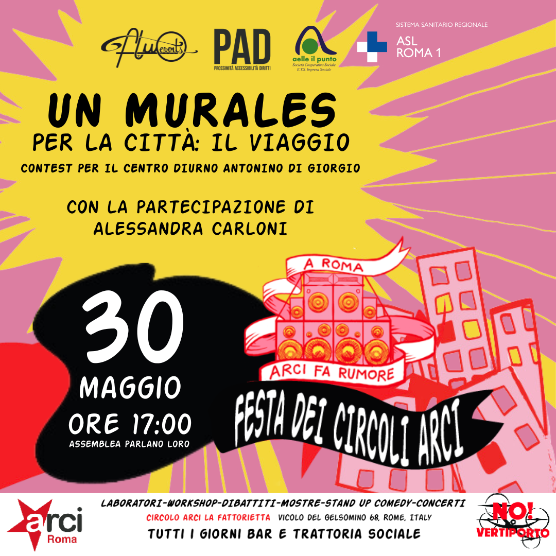 30 maggio Contest “Un murales per la città: il viaggio” per il Centro Diurno Antonino Di Giorgio