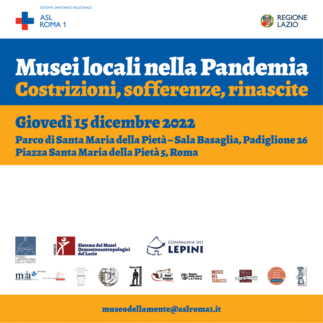 15 dicembre, presentazione del progetto “Musei locali nella pandemia. Costrizioni, sofferenze, rinascite”
