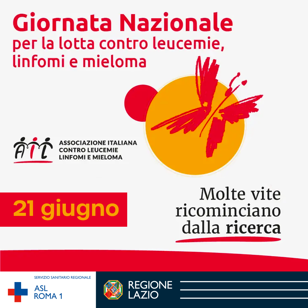 21 giugno Giornata nazionale per la lotta contro leucemie, linfomi e mieloma