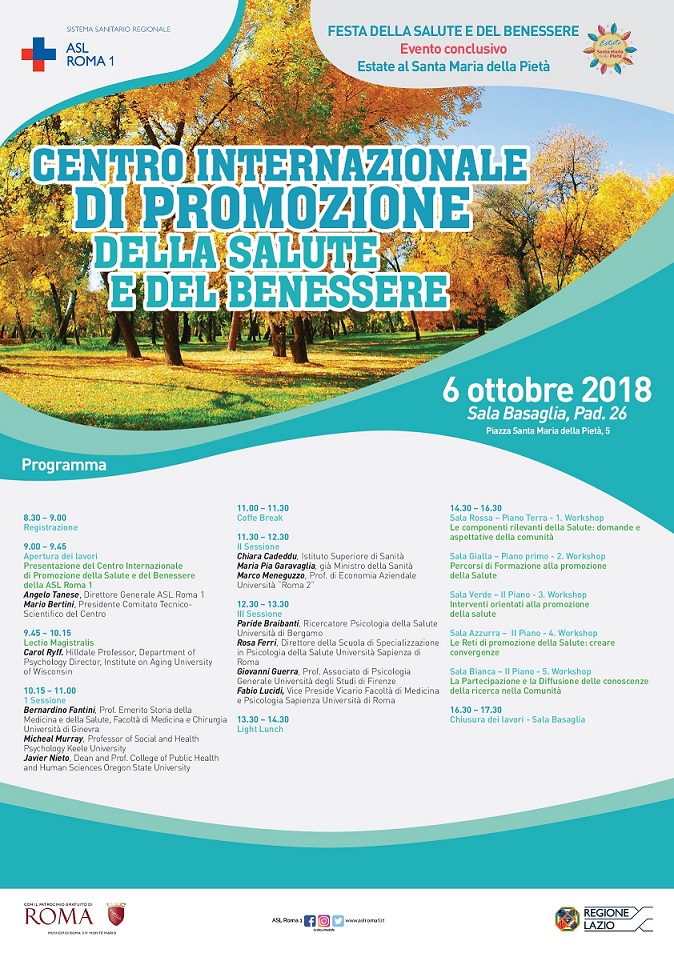 Nasce il Centro Internazionale per la Promozione della Salute e del Benessere