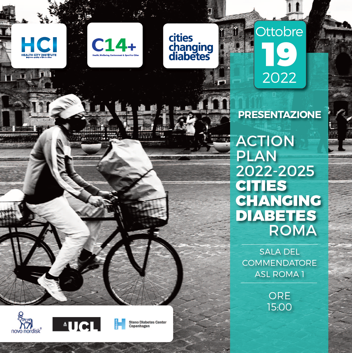 19 ottobre Action Plan 2022-2025 “Cities Changing Diabetes” al Santo Spirito in Sassia