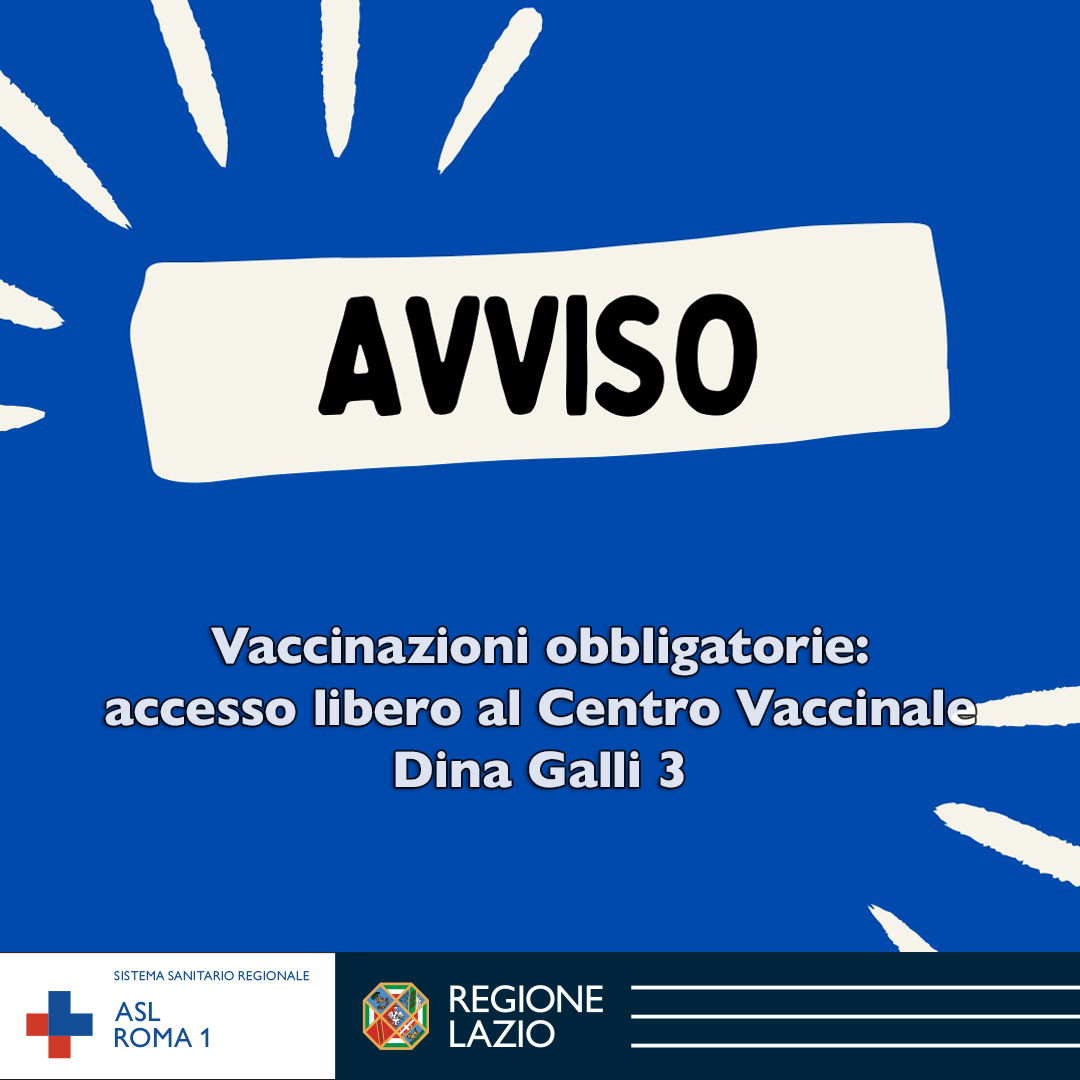 Vaccinazioni obbligatorie: accesso libero al Centro Vaccinale Dina Galli