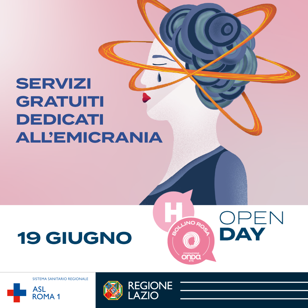 19 giugno (H) Open Day Emicrania negli ospedali Bollino Rosa