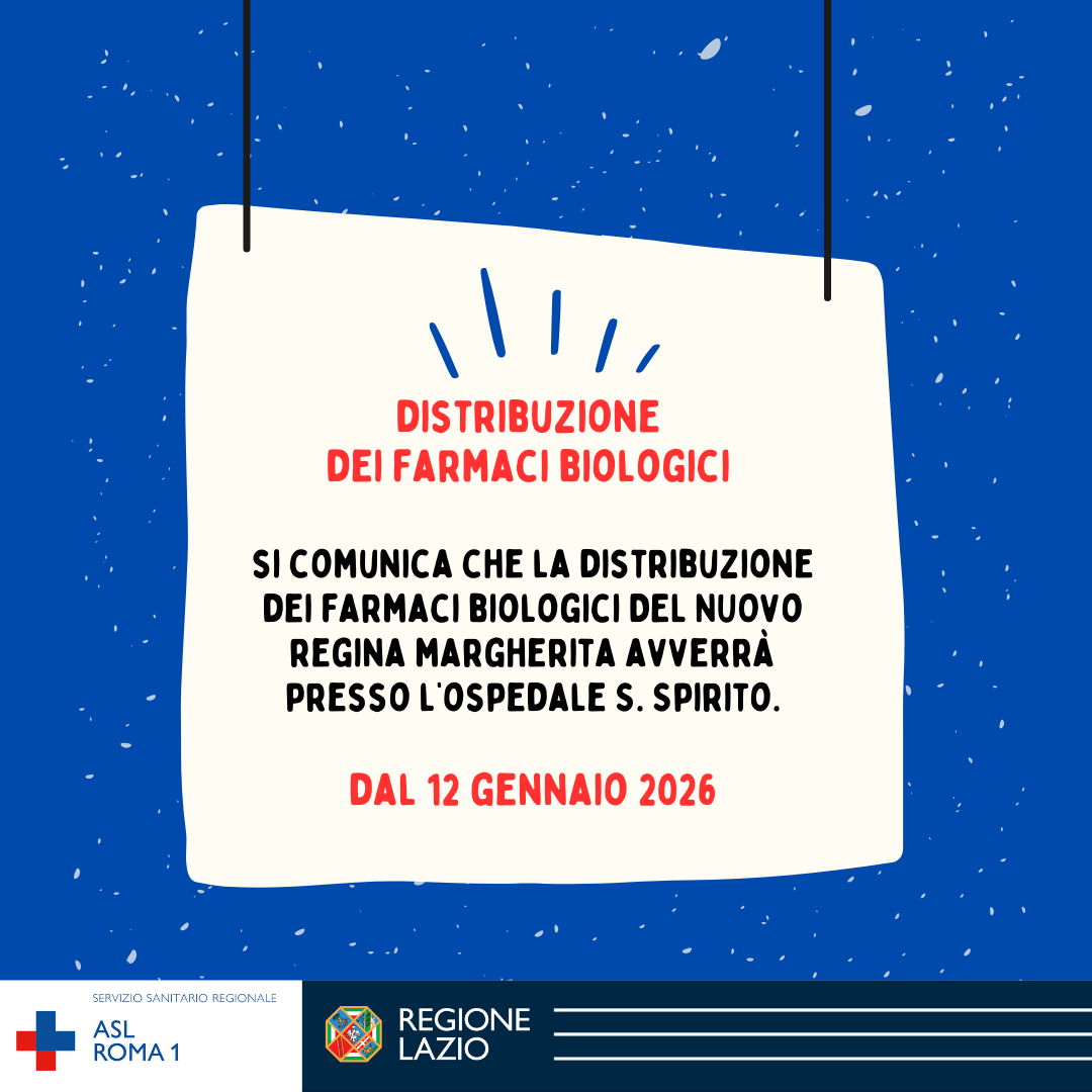 Distribuzione dei farmaci biologici Nuovo Regina Margherita, dal 12 gennaio presso S. Spirito