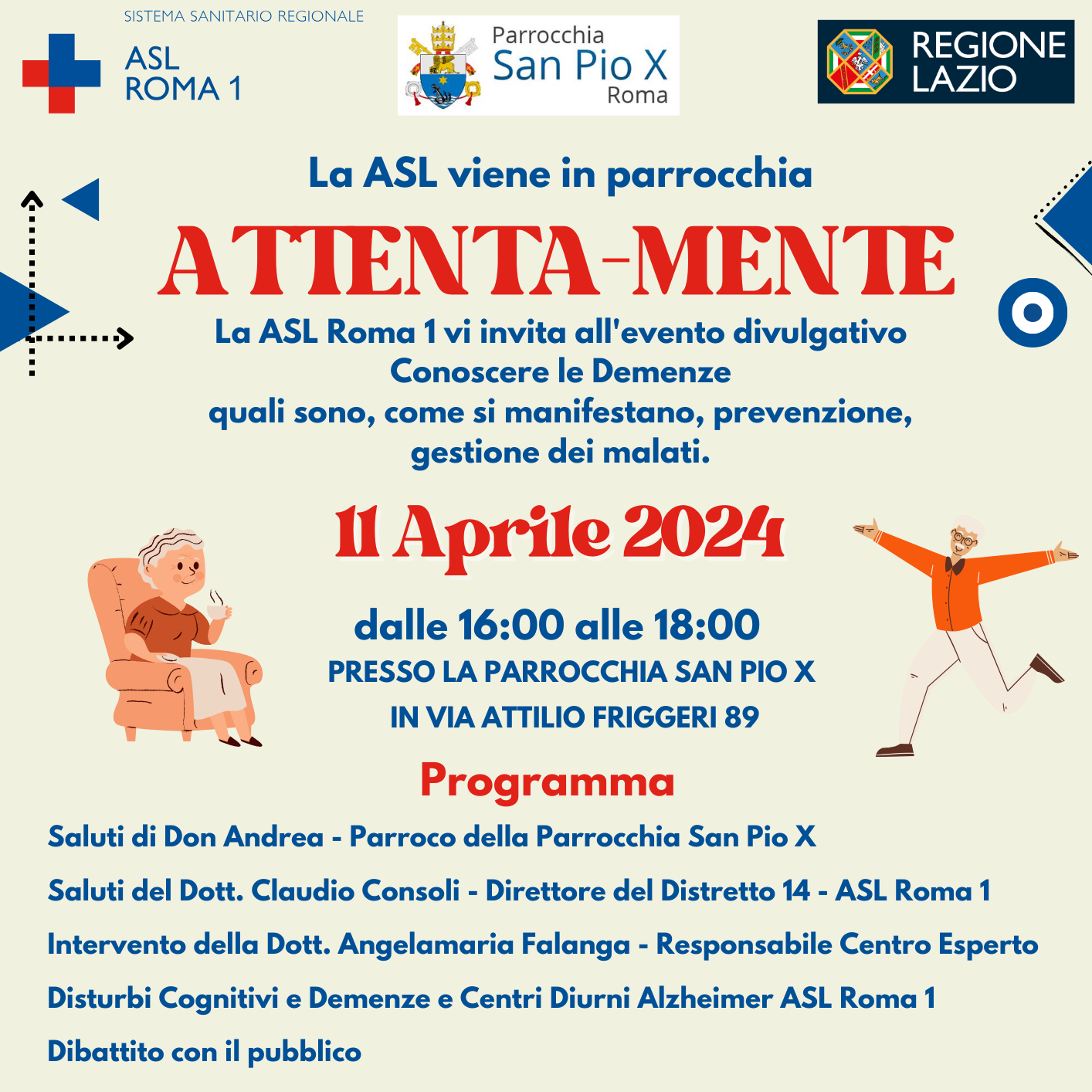 11 aprile “Attenta-mente”, la ASL viene in Parrocchia